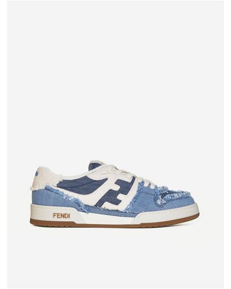 fendi homme sneakers|fendi denim sneakers.